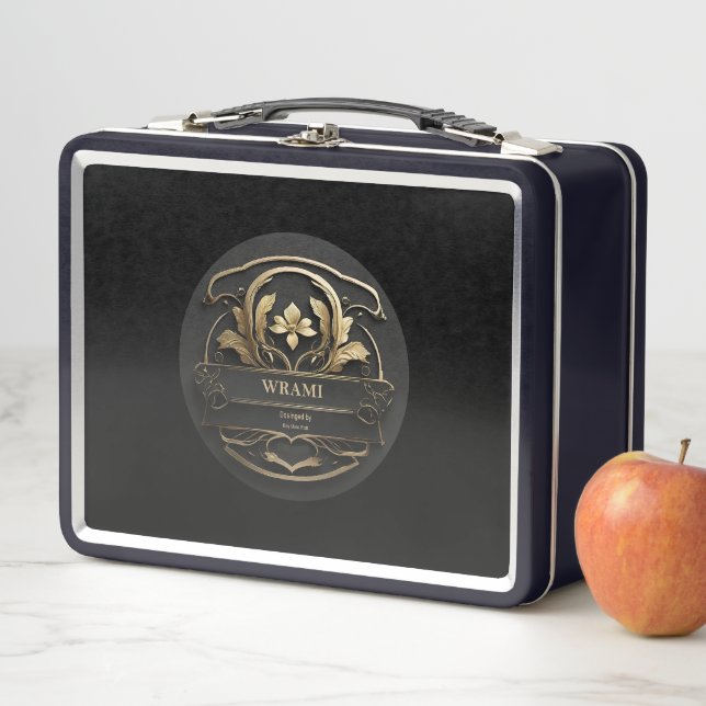 Wrami Logo, Designed by Kay Uwe Rott Metall Brotdose (Beispiel)