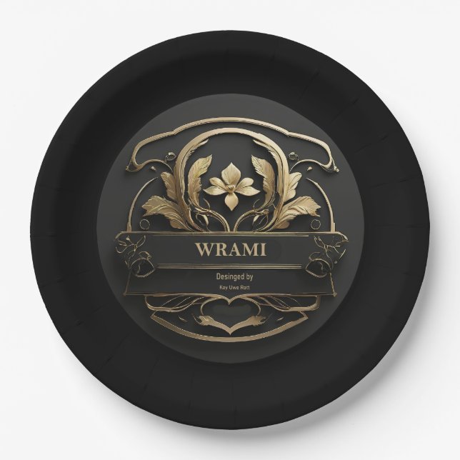 Wrami Logo, Designed by Kay Uwe Rott Pappteller (Vorderseite)