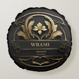 Wrami Logo, Designed by Kay Uwe Rott Rundes Kissen