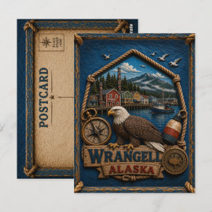 Wrangell Alaska Postkarte Vintage Reise