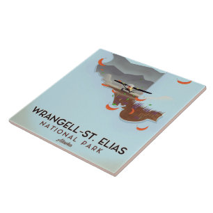 Wrangell-St. Elias National Park Alaska Poster Fliese
