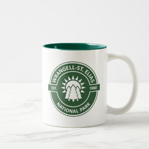 Wrangell-St. Elias National Park Sun Trees Zweifarbige Tasse