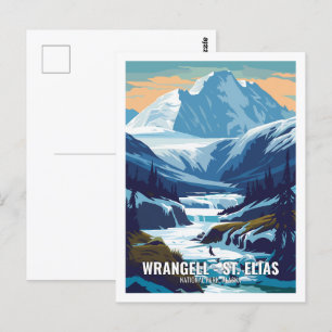 Wrangell St Elias Nationalpark Alaska USA Postkarte