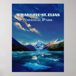 Wrangell St. Elias Nationalpark Alaska Vintag Poster