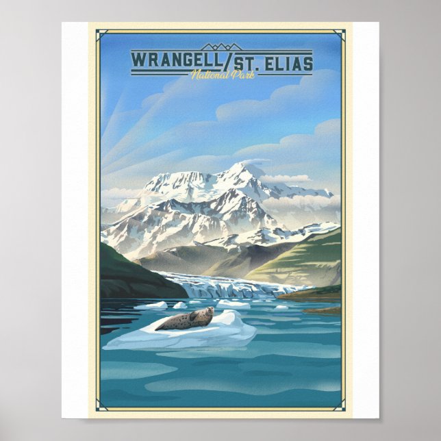 Wrangell St. Elias Nationalpark California Poster (Vorne)