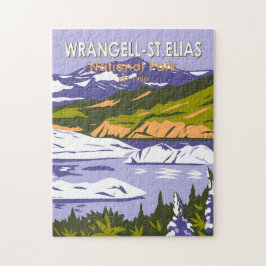 Wrangell St Elias Nationalpark Nizina Lago Alaska Puzzle
