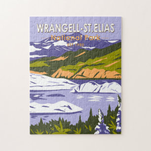 Wrangell St Elias Nationalpark Nizina Lago Alaska Puzzle