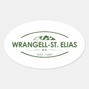 Wrangell-St. Elias-Nationalpark Ovaler Aufkleber