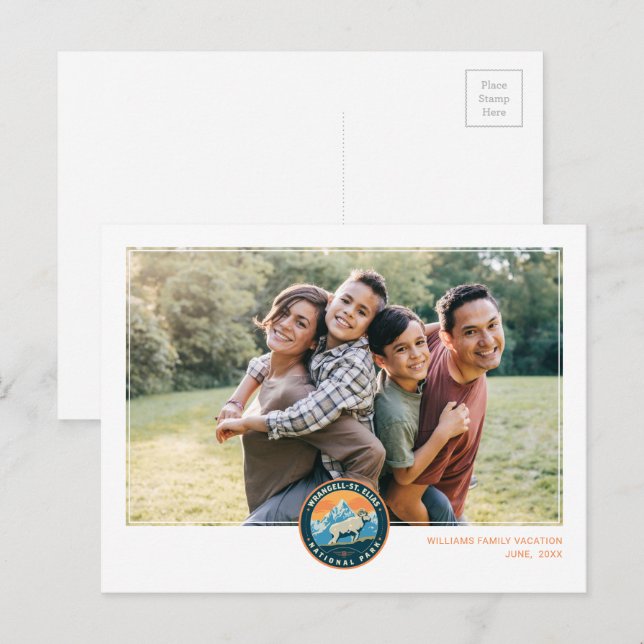 Wrangell-St Elias-Nationalpark Postkarte (Vorne/Hinten)