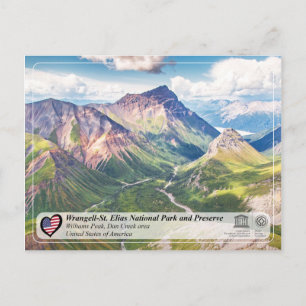 Wrangell-St. Elias Nationalpark und Erhaltung Postkarte