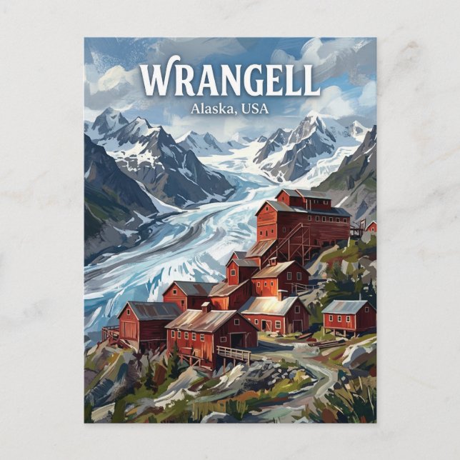 Wrangell-St. Elias USA Postkarte (Vorderseite)