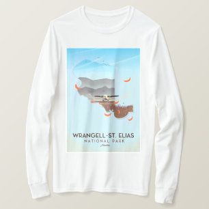 Wrangell-St. Nationalpark-Alaska-Plakat Elias T-Shirt