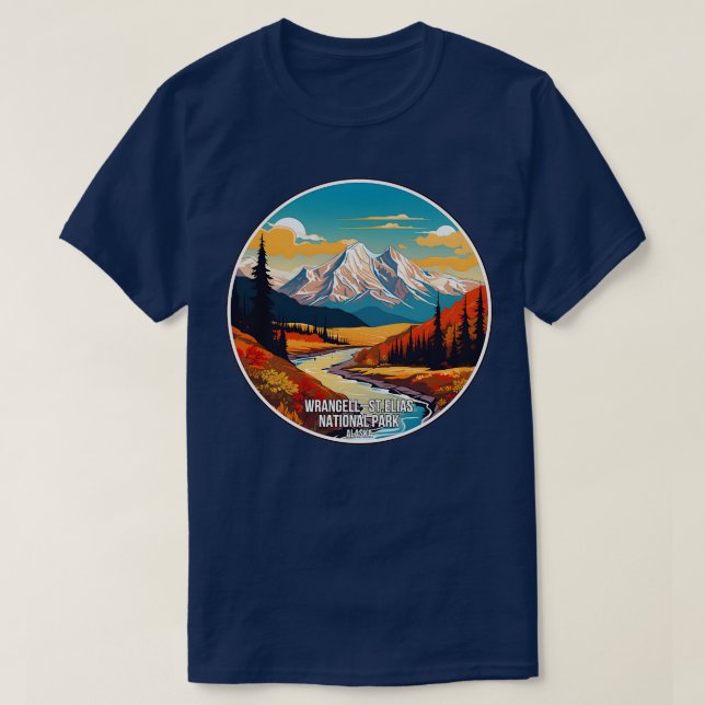 WrangellStElias Nationalpark Alaska TShirt (Design vorne)