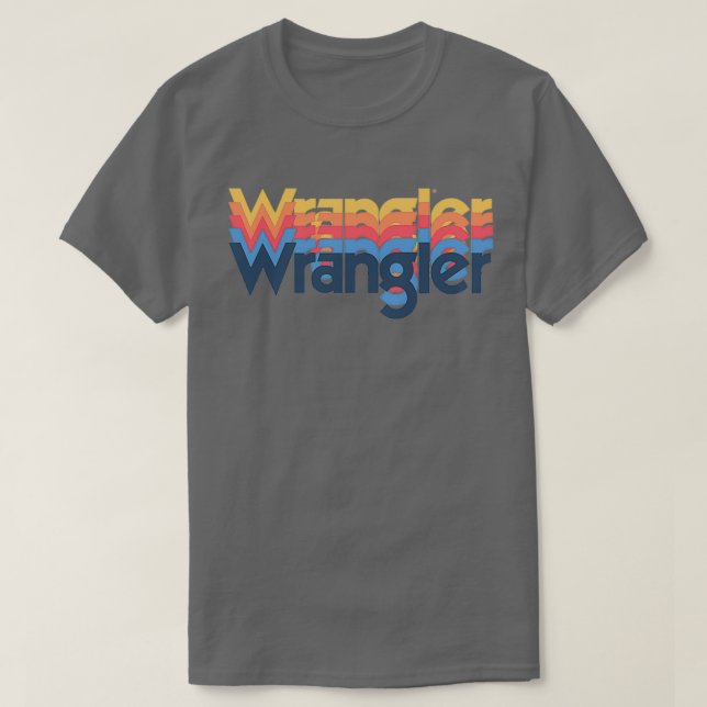 Wrangler Vintag Cowboy Wrangler 1970er  T-Shirt (Design vorne)