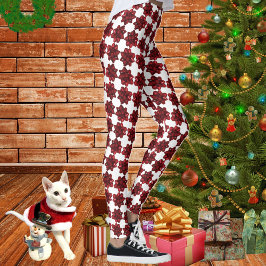 Wrap dich selbst auf - Leggings mit rotem Bow