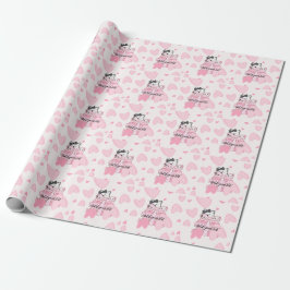 Wrap in Style – Katze & Buch Geschenkpapier