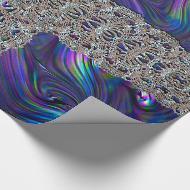 Wrap Me ein Hübsches Geschenk Elegantes Muster Geschenkpapier (Ecke)