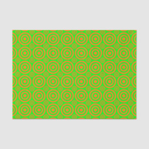 WRAP-PAPIER "Bullseye-ORANGE-NEON-TISSUE" Seidenpapier