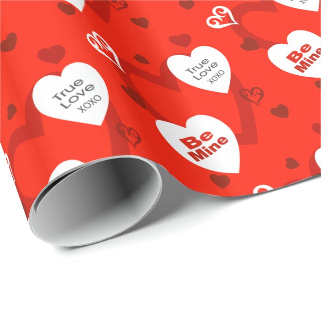 Wrap Wrapping Paper von True Love Valentine's Day Geschenkpapier (Rolleneckpunkt)