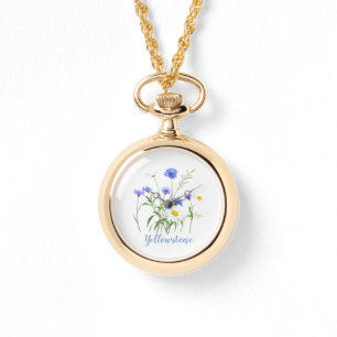 Wraparound Wraparound Watch-Yellowstone-Wildblumen Armbanduhr