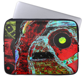Wrapped Canvas Frequenz Schlange Abstrakte Energie Laptopschutzhülle