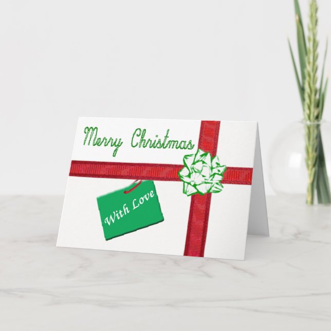 Wrapped Diese Weihnachtskarte Feiertagskarte (Vorderseite)