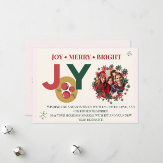 Wrapped in Joy Tied with Merry Foto Weihnachten