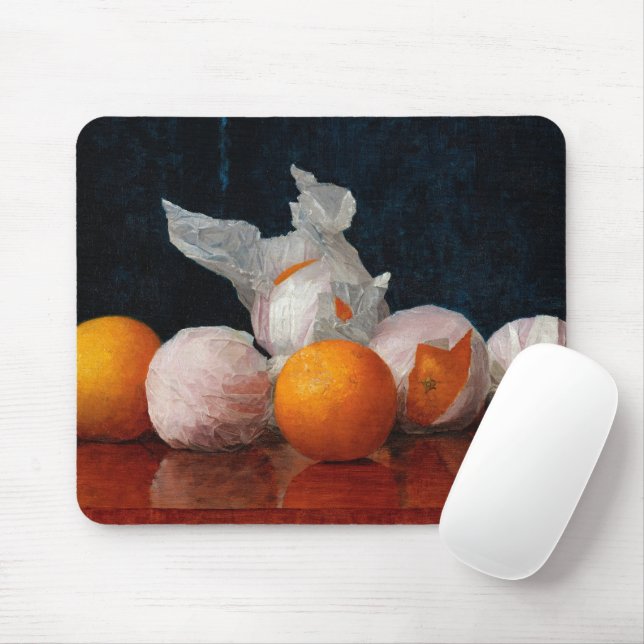 Wrapped Orange by William Joseph Mccloskey Mousepad (Mit Mouse)