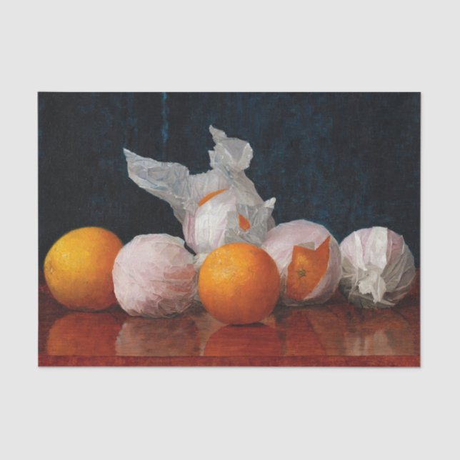 Wrapped Orange by William Joseph Mccloskey Seidenpapier (Vorderseite)