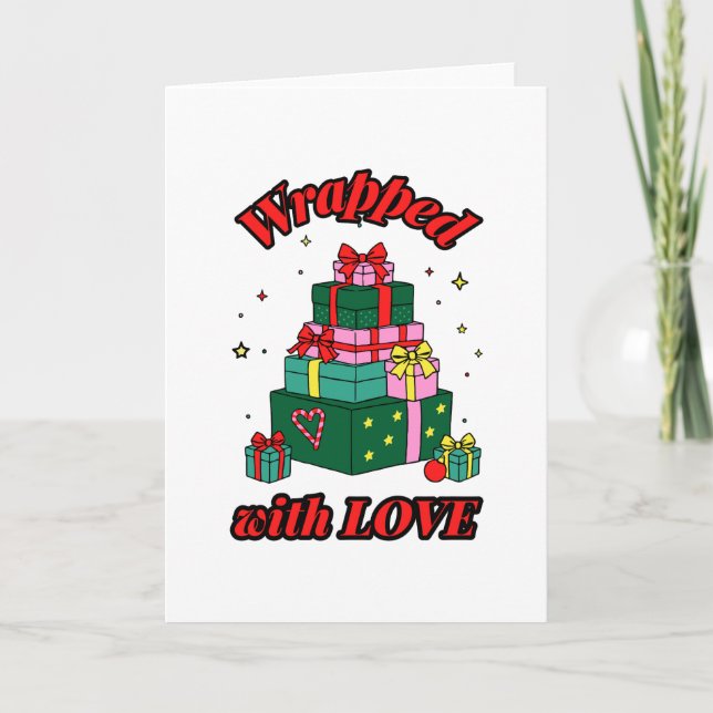 Wrapped with Love Karte (Vorderseite)