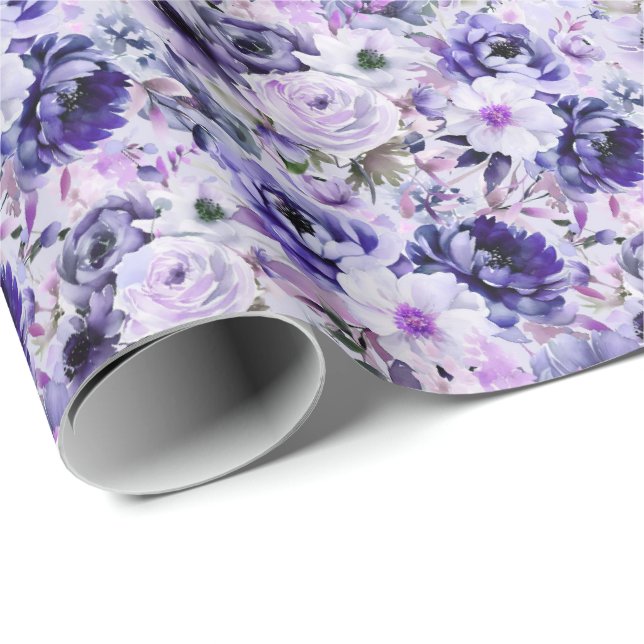 Wrapper für die lila Mix-Blume Geschenkpapier (Rolleneckpunkt)