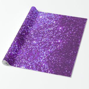 Wrapper für lila Glitzer Geschenkpapier