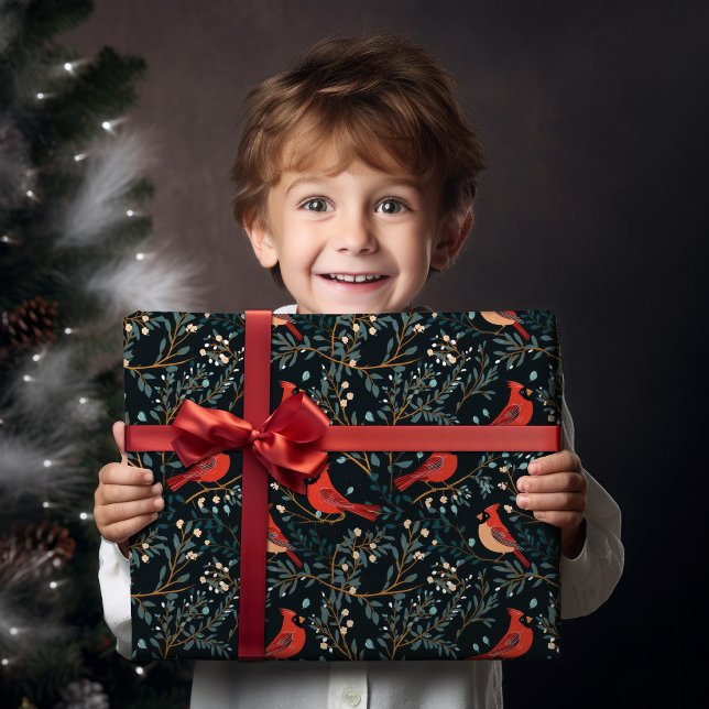 Wrapper für Vintage Kardinal Geschenkpapier (Von Creator hochgeladen)