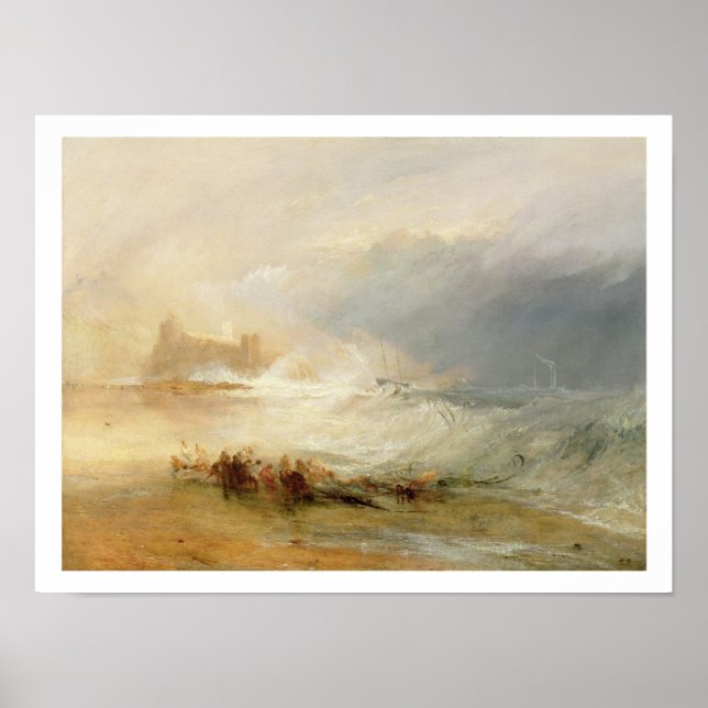 Wrapper - Küste von Northumberland, mit Dampf B Poster (Vorne)