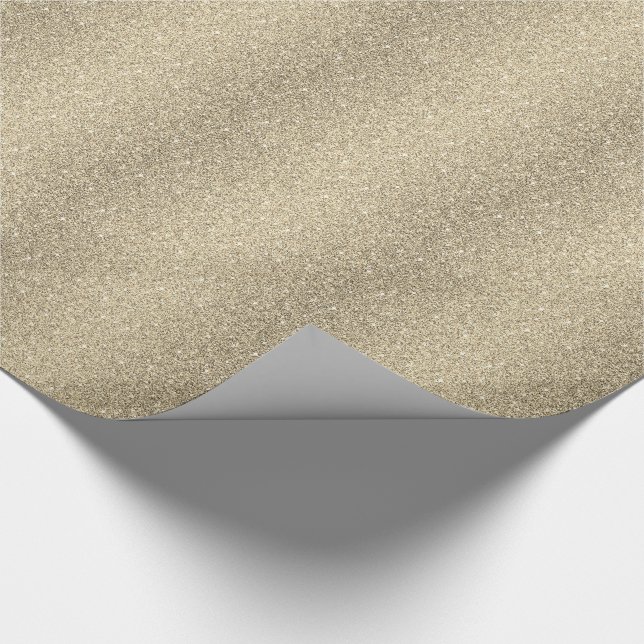 Wrapper Paper Imitate Gold Glitzer Geschenkpapier (Ecke)