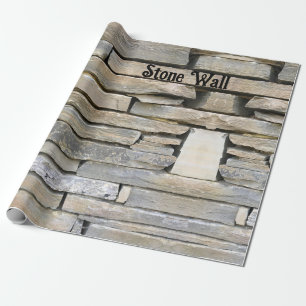 Wrapper Paper Stone Wall Spaß Geschenkpapier