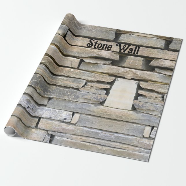Wrapper Paper Stone Wall Spaß Geschenkpapier (Ungerollt)