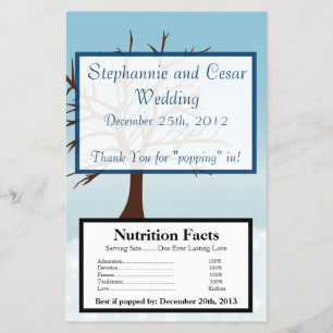 Wrapper-Wrapper-Binderschnee/Bare-Baum Flyer