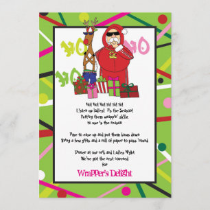 Wrapper's Delight Ghetto Fantastisches Weihnachtsf Einladung