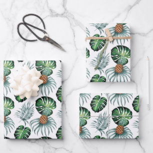 Wrapping - Monstera / Pinapass Geschenkpapier Set