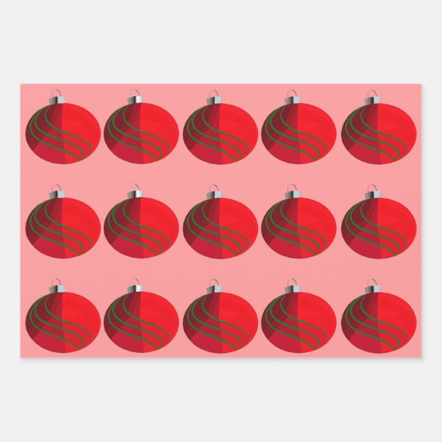 Wrapping Paper (3 Flachblätter) Geschenkpapier Set (Vorderseite 2)