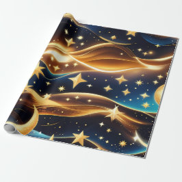 Wrapping Paper - Amber Celestial Moon Geschenkpapier