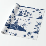 Wrapping Paper Christmas Castle Blue on White Geschenkpapier<br><div class="desc">Das ist die perfekte Geschenkpackung für Ihre Ferienzeit. Das Papier kann verwendet werden,  um Geschenke und Geschenke in einer originellen Art und Weise Wrapping Papier ist ein perfekter Weg,  um Ihre Geschenke zu machen stetig zu diesem Weihnachtsfest</div>