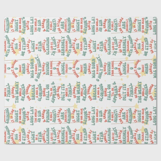 Wrapping Paper_Christmas_O Heilige Nacht Geschenkpapier (Flach)