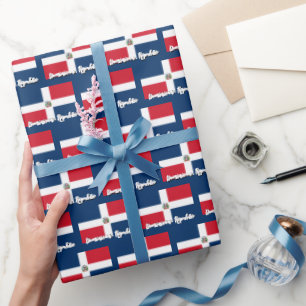 Wrapping Paper der Dominikanischen Republik, domin Geschenkpapier