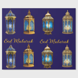 Wrapping Paper-Eid Mubarak Wrapping Paper Geschenkpapier