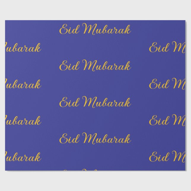 Wrapping Paper-Eid Mubarak Wrapping Paper Geschenkpapier (Flach)