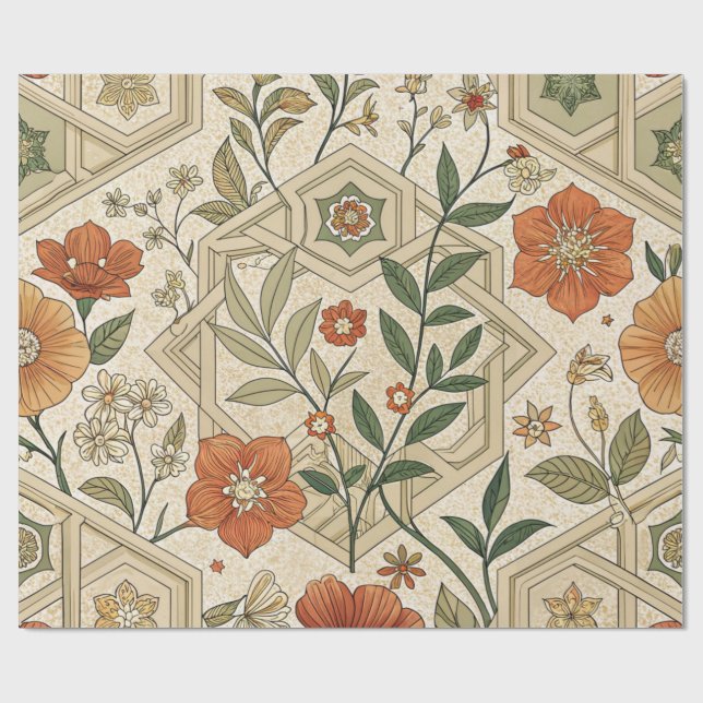 Wrapping Paper-Eid Mubarak Wrapping Paper Geschenkpapier (Flach)