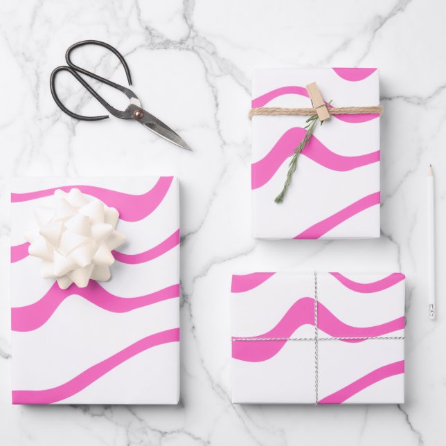 Wrapping Paper Flat Sheet Set of 3 Geschenkpapier Set (Vorderseite)