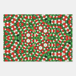 Wrapping Paper Flat Sheet Set of 3 Geschenkpapier Set